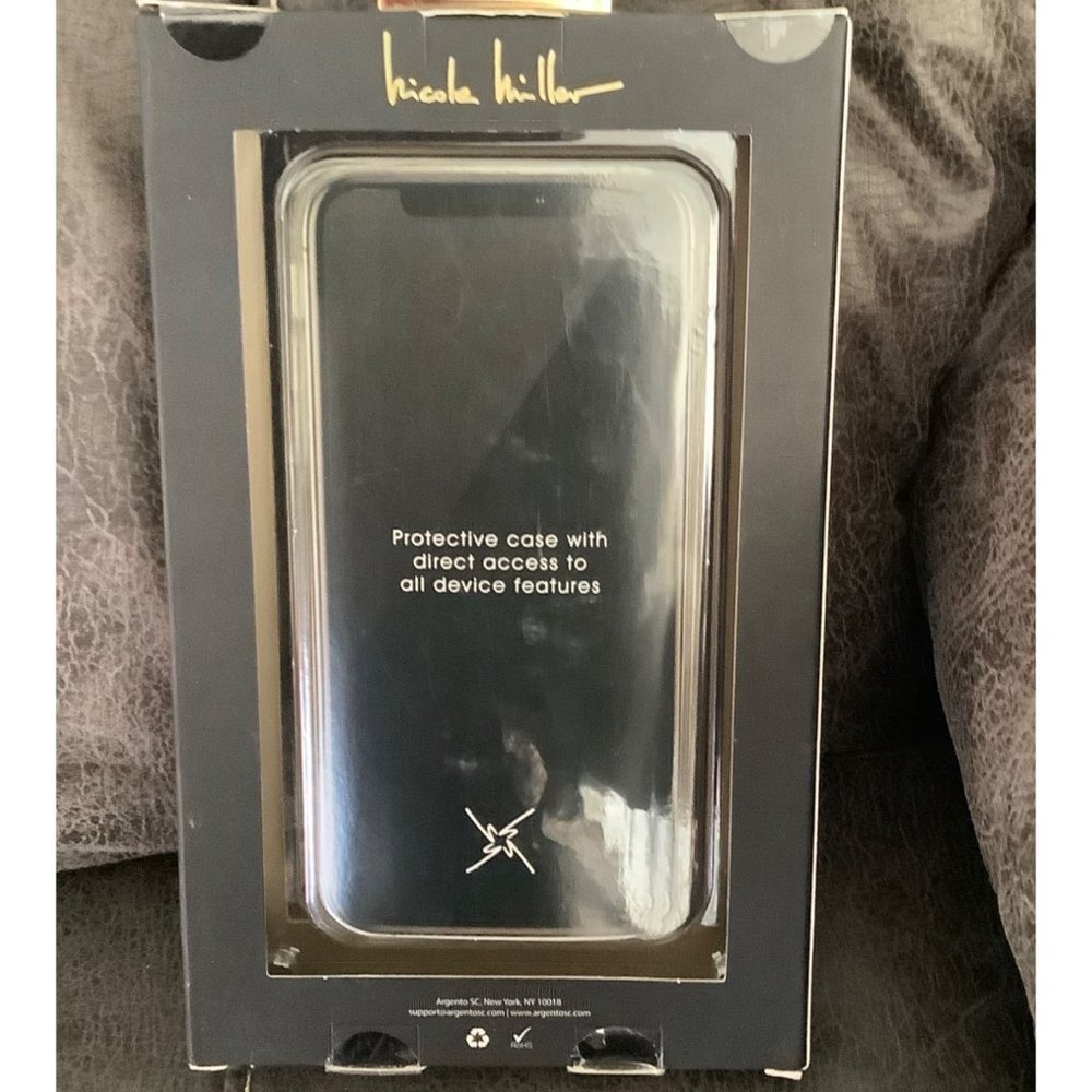 Nicole Miller Cell Phone Case IPhone X/XS Sparkly Iridescent Confetti NEW NWT - Picture 6 of 8